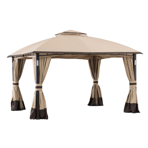 Sunjoy Moorehead 12 Ft. W x 10 Ft. D Steel Patio Gazebo & Reviews Wayfair